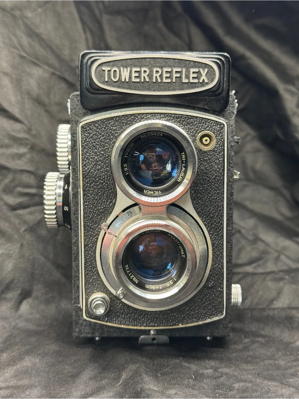 Vintage Sears Tower Reflex twin lens analog 120 film camera, working, AS-IS